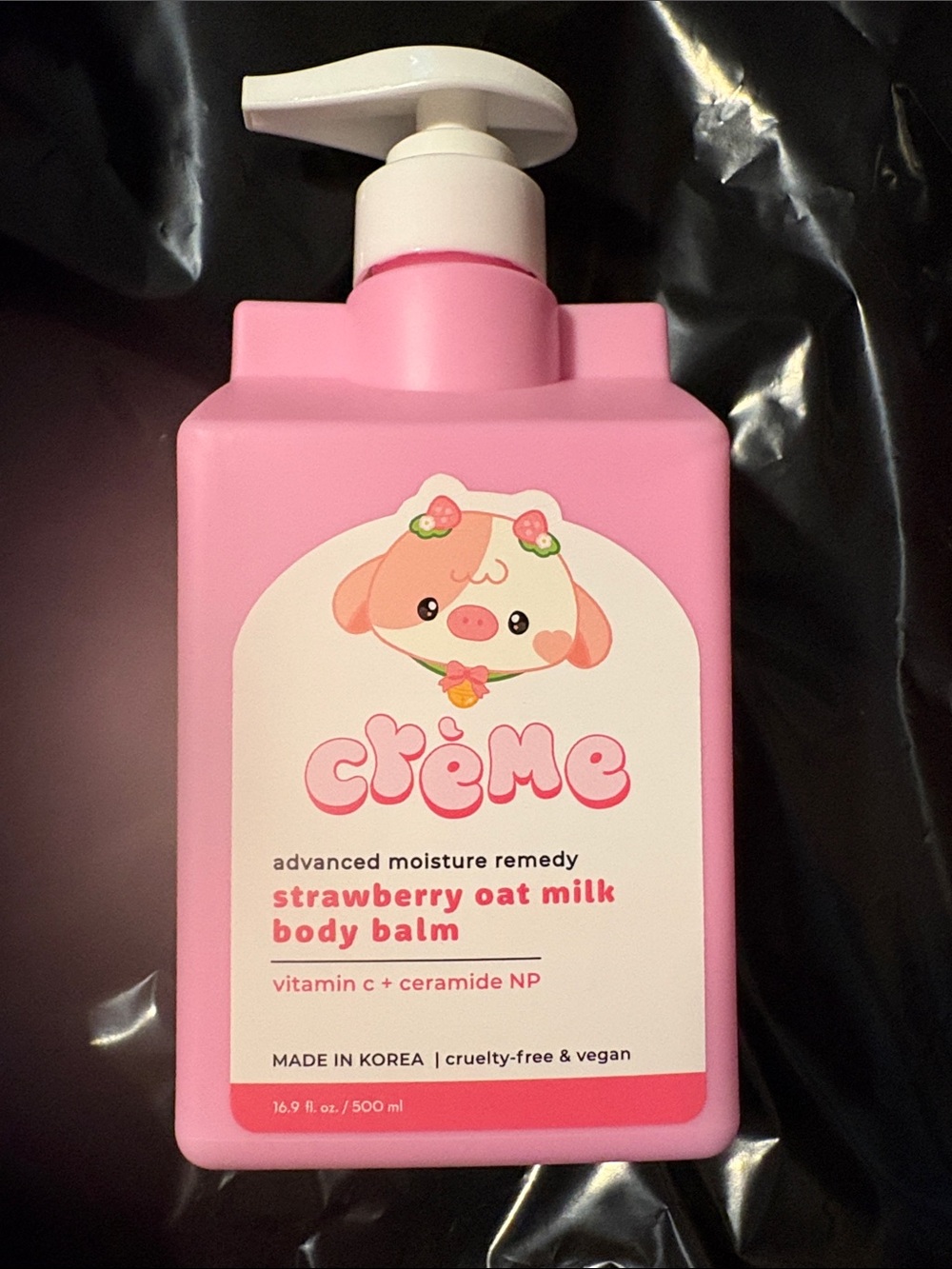 Crème Shop Strawberry Oat Milk Body Balm 16.9oz /500ml New